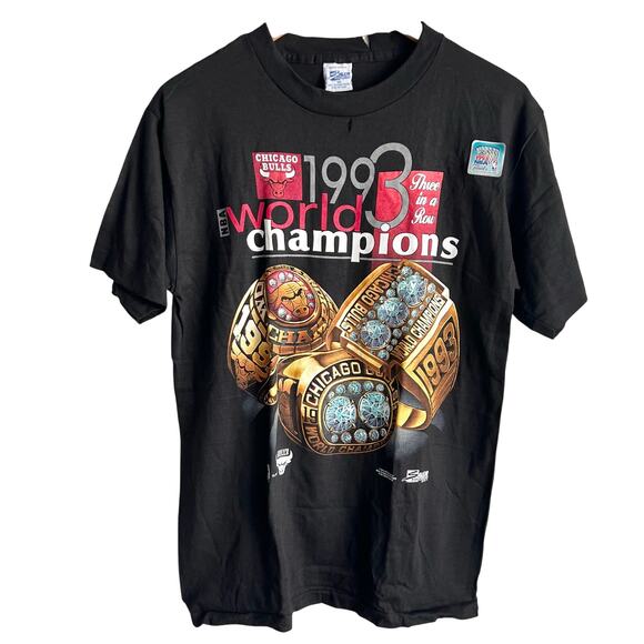 Vintage Salem Sportswear Chicago Bulls DRY ROT Shirt Size Medium 19x29 - Picture 1 of 13